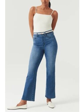 SPANX Jeans Bootcut Stretch Indigo Blue XL